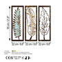 Wallity Leaf 35 - Conjunto de 3 piezas decorativas de metal multicolor